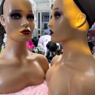Elegant Display Mannequin Head with Makeup Styling
