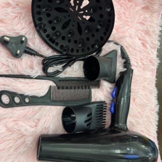 Professional Salon Hair Dryer Set with Diffuser and Combs