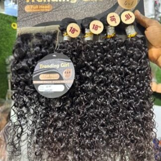 Trending Girl Curly Human Hair Extensions