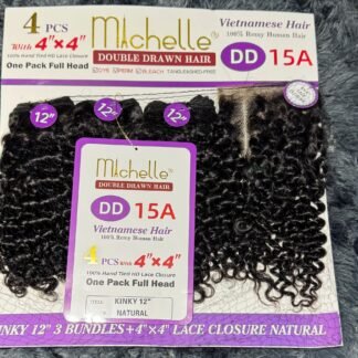Machelle Double Drawn Kinky 4x4 Closure