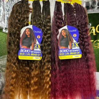 3x Boho Box Curls Braid 24"